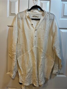 Free people white button up